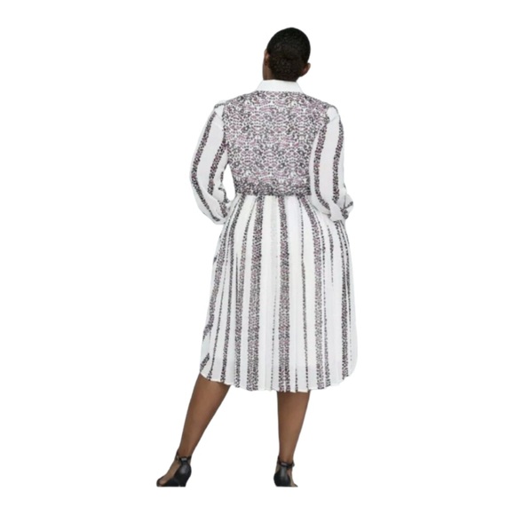 Girl With Curves x Lane Bryant Leopard Print Shirt Dress Size 24 - Picture 2 of 9